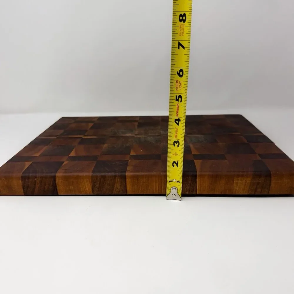 Handmade End Grain Wood Cutting Board Butcher Block Charcuterie Serving Board